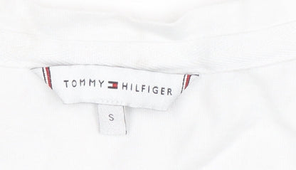 Womens UK Size S Tommy Hilfiger White Basic T-Shirt