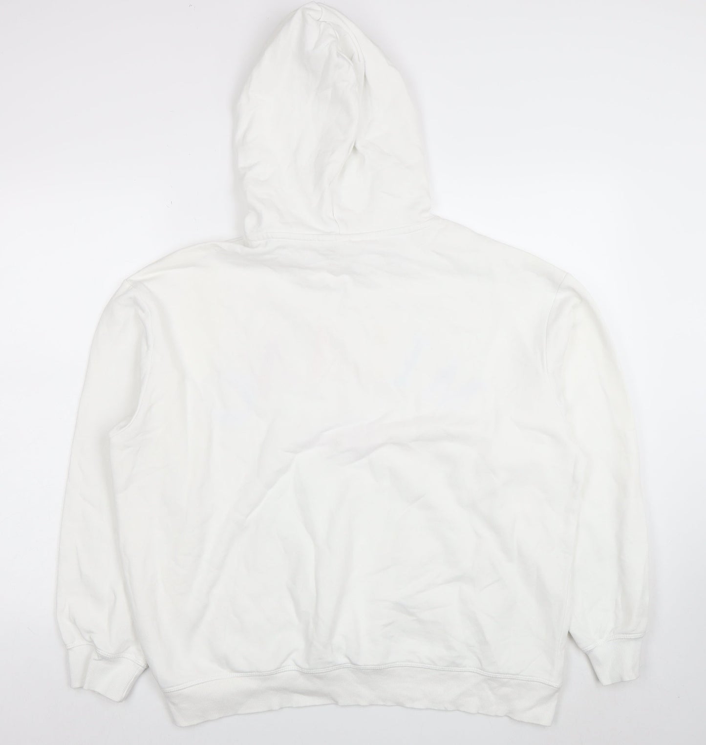 Womens UK Size 12 H&M White Pullover Hoodie