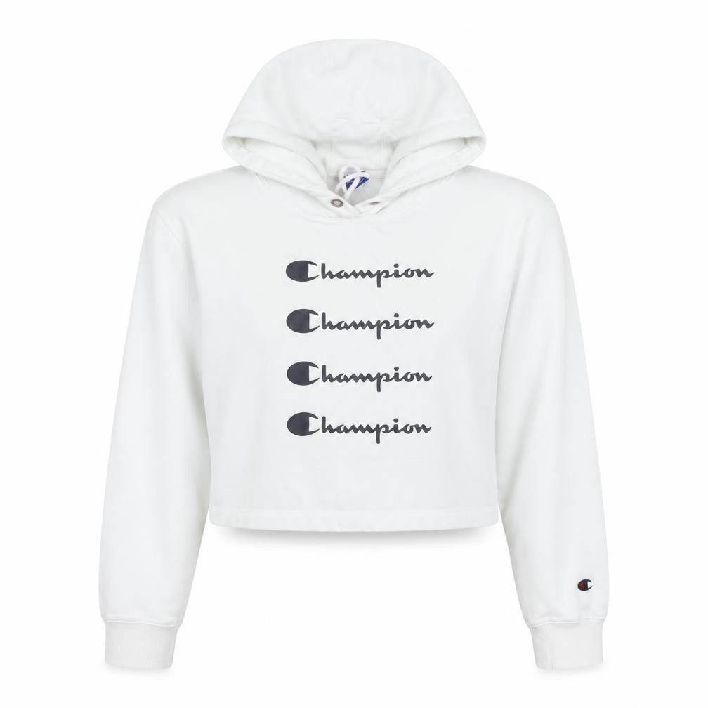 Womens UK Size M Champion White Pullover Hoodie