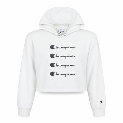 Womens UK Size M Champion White Pullover Hoodie
