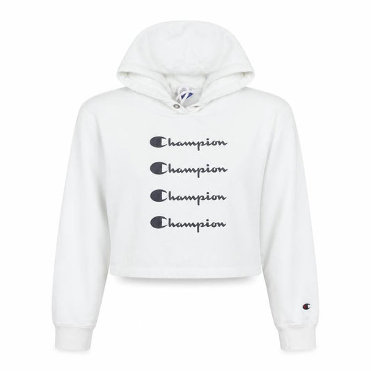 Womens UK Size M Champion White Pullover Hoodie