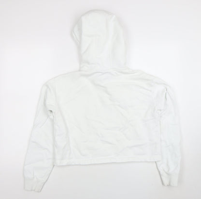 Womens UK Size M Champion White Pullover Hoodie