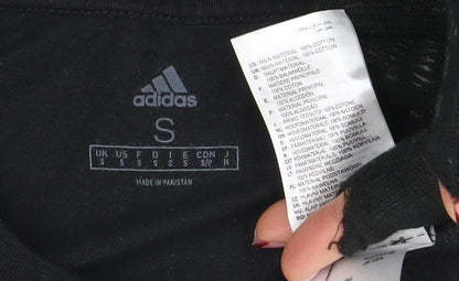 Mens UK Size S adidas Black  T-Shirt