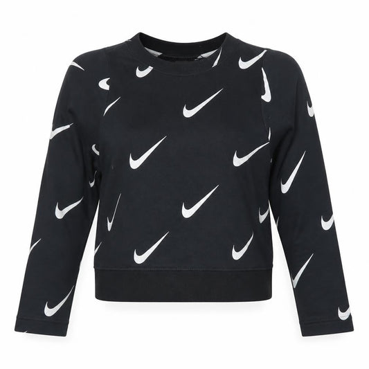 Womens UK Size XS Nike Black Cropped T-Shirt