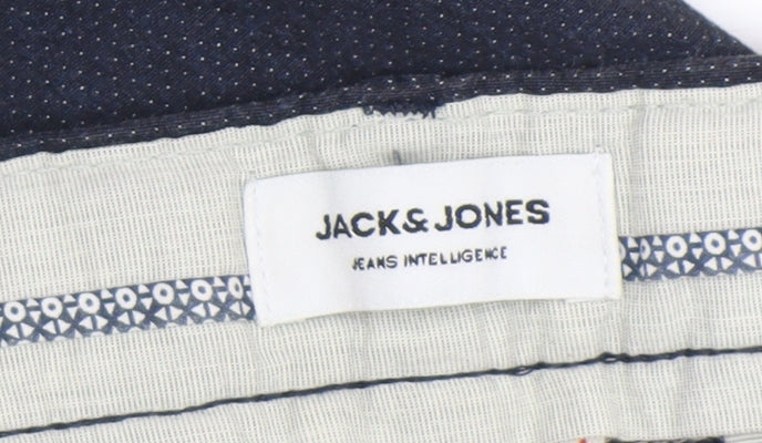 Mens UK Size 34 JACK & JONES Slim Fit Chino Blue Trousers