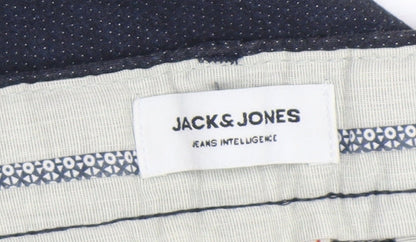 Mens UK Size 34 JACK & JONES Slim Fit Chino Blue Trousers