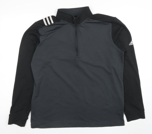Mens UK Size M adidas Black FootballGym & TrainingRunning & Jogging T-Shirt