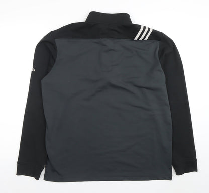 Mens UK Size M adidas Black FootballGym & TrainingRunning & Jogging T-Shirt