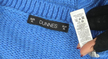 Womens UK Size XL Dunnes Blue Pullover Jumper