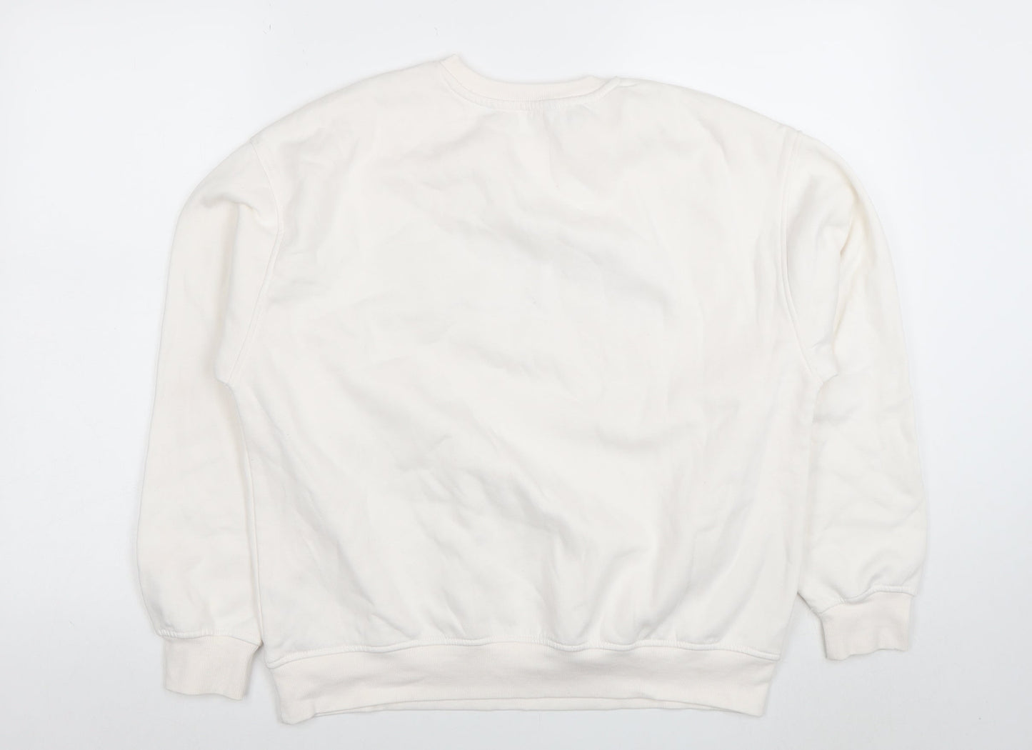 Womens UK Size M Dunnes White Pullover Sweatshirt