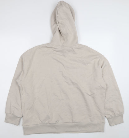 Womens UK Size 12 H&M Beige Pullover Hoodie