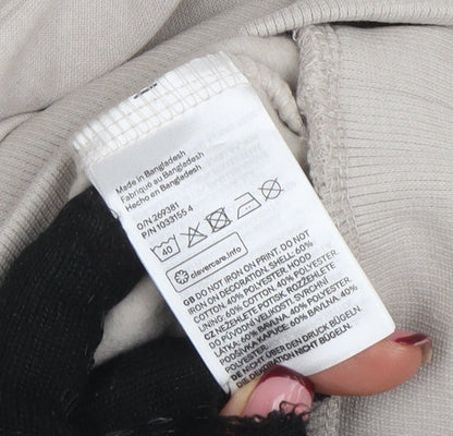 Womens UK Size 12 H&M Beige Pullover Hoodie