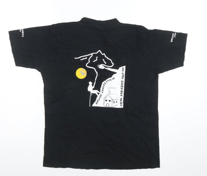 Boys UK Size 14-15 Years Cilque Black Basic T-Shirt