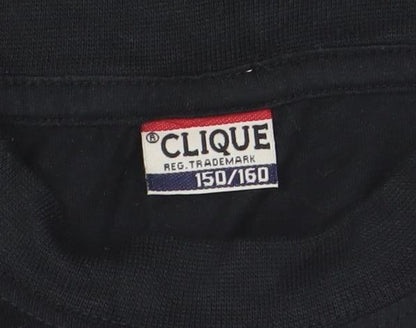 Boys UK Size 14-15 Years Cilque Black Basic T-Shirt