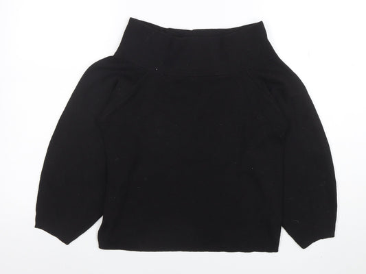 Womens UK Size XS Zara Black Basic Blouse