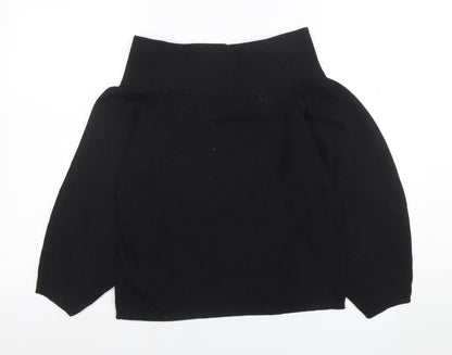 Womens UK Size XS Zara Black Basic Blouse