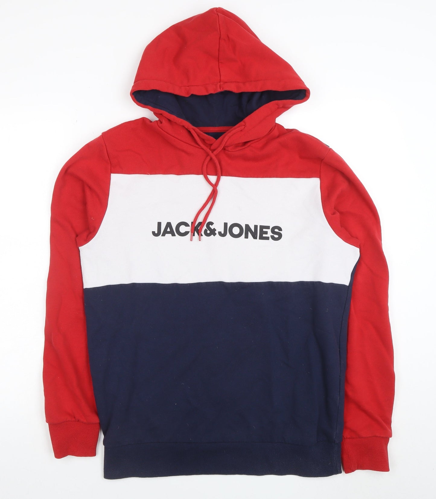 Mens UK Size M JACK & JONES Multicoloured Pullover Hoodie