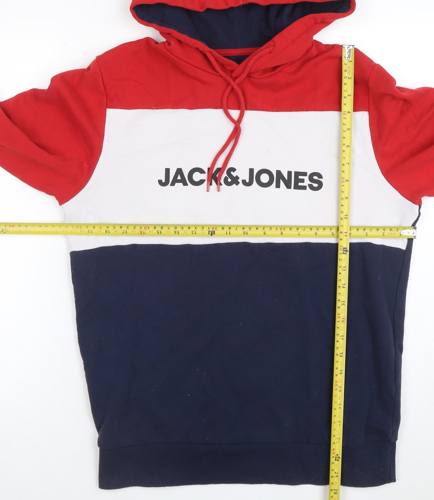 Mens UK Size M JACK & JONES Multicoloured Pullover Hoodie