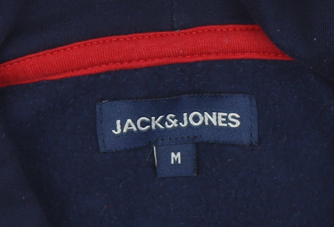 Mens UK Size M JACK & JONES Multicoloured Pullover Hoodie