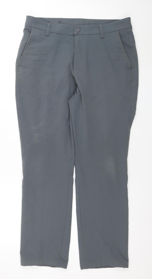 Mens UK Size 34 Under armour Regular Fit Chino Grey Trousers
