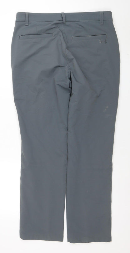 Mens UK Size 34 Under armour Regular Fit Chino Grey Trousers