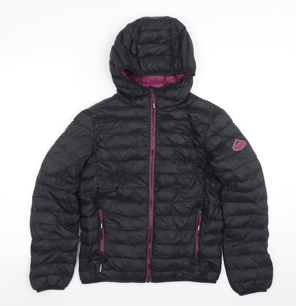 Girls UK Size 14 Years Surfanic Black Puffer Jacket