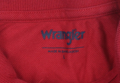 Mens UK Size L Wrangler 100% Cotton Polo Shirt