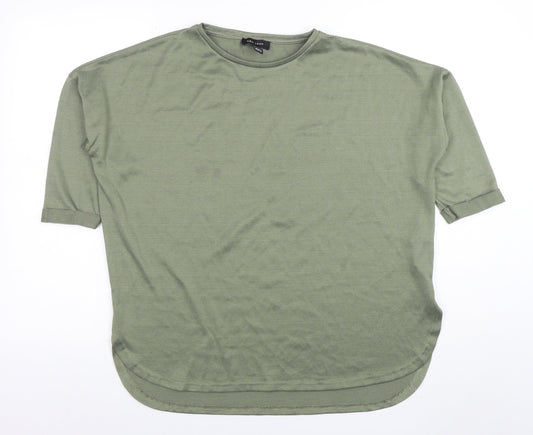 Womens UK Size S New Look Green Basic T-Shirt