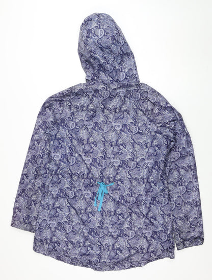Womens UK Size M Diesel Blue Rain Coat