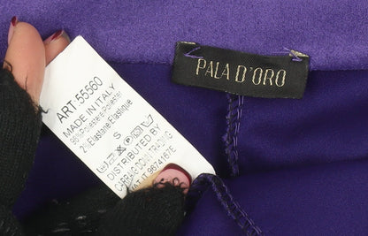 Womens UK Size S Pala D’Oro Purple Biker Coat