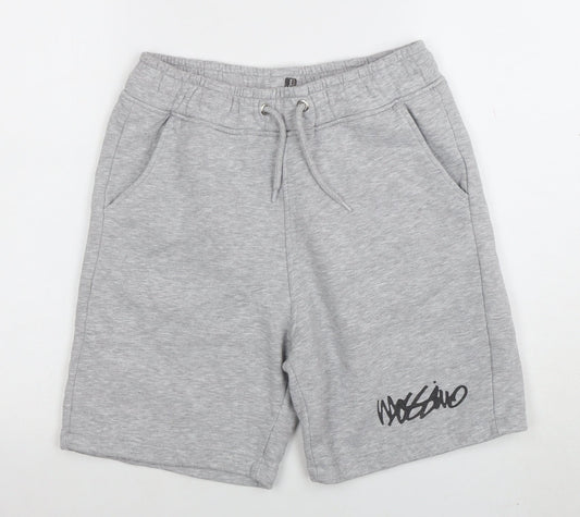 Mossimo Men's Grey Sweat Shorts M Elastic Waist Casual