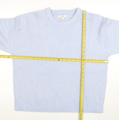 Womens UK Size L Marks and Spencer Blue Pullover Jumper