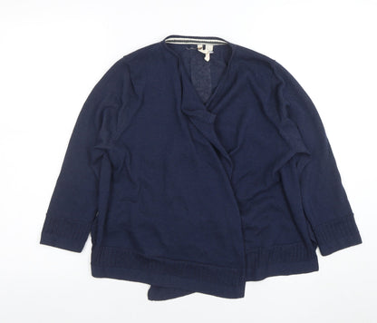 Butterfly by Matthew Williamson Women's Navy Cardigan UK 12 Wrap Style