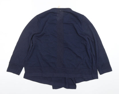 Butterfly by Matthew Williamson Women's Navy Cardigan UK 12 Wrap Style