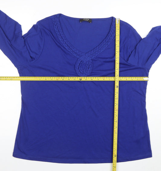 Womens UK Size 22 George Blue Basic T-Shirt