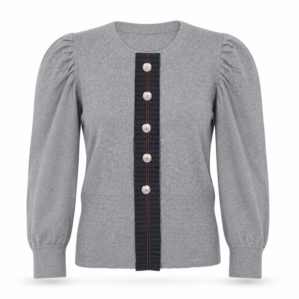 Womens UK Size 10 NEXT Grey Basic Button-Up