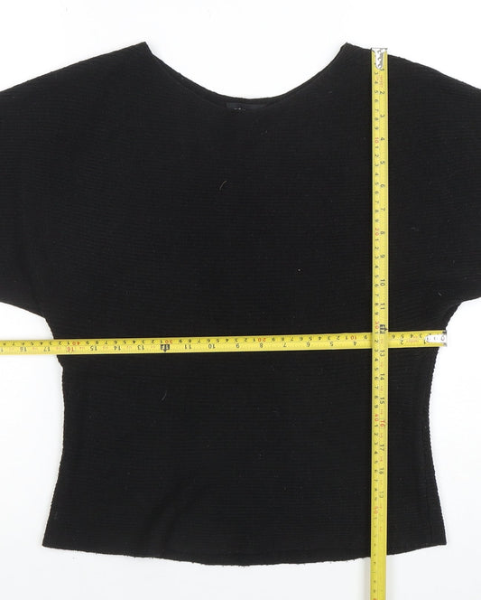 Womens UK Size S New Look Black Pullover Jumper