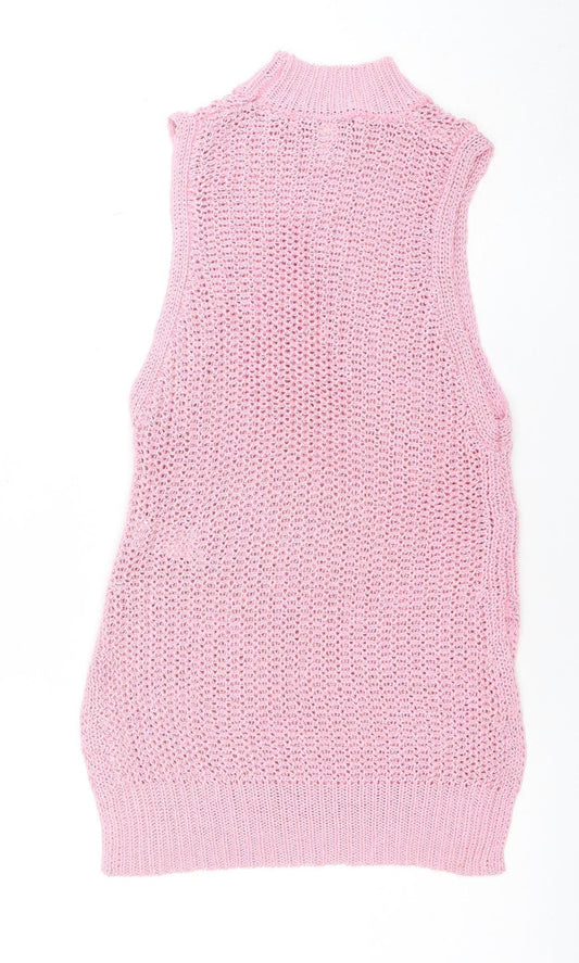 Womens UK Size XS FOREVER 21 Pink Pullover Jumper