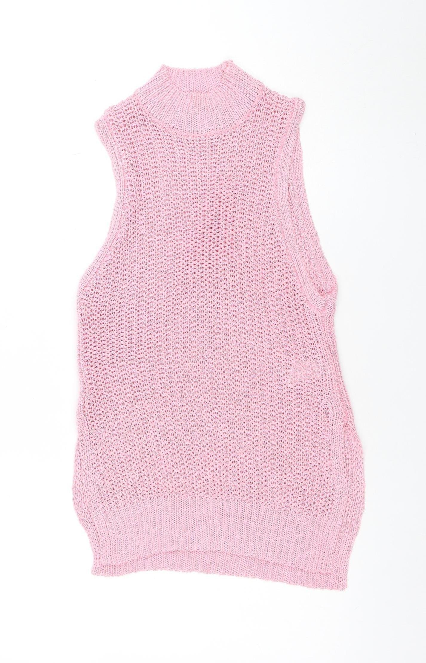 Womens UK Size XS FOREVER 21 Pink Pullover Jumper