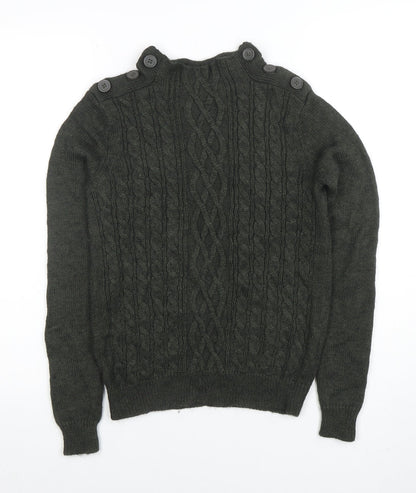 Womens UK Size S VERO MODA Green Pullover Jumper