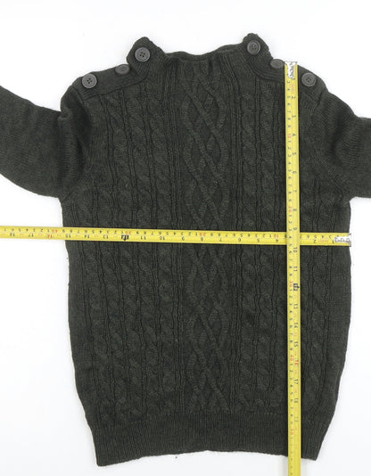 Womens UK Size S VERO MODA Green Pullover Jumper