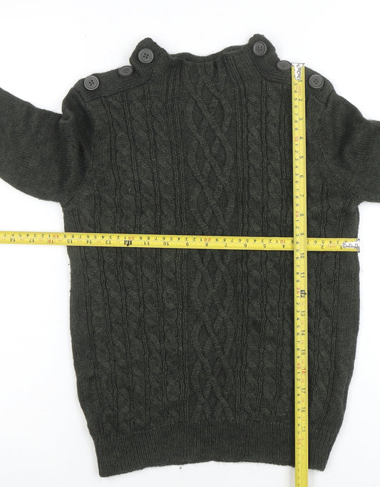 Womens UK Size S VERO MODA Green Pullover Jumper