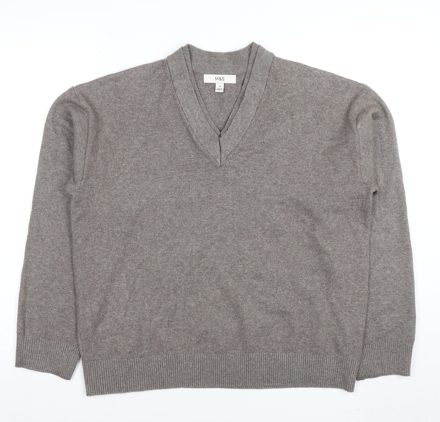 Womens UK Size M Marks and Spencer Beige Pullover Jumper