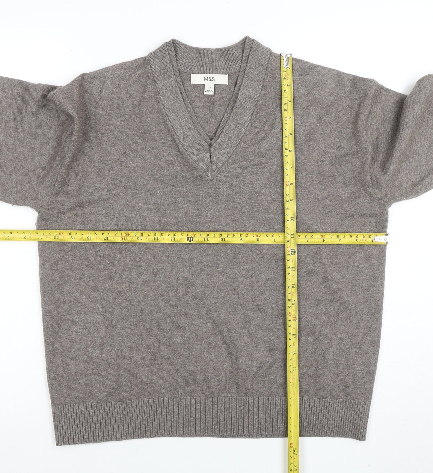 Womens UK Size M Marks and Spencer Beige Pullover Jumper
