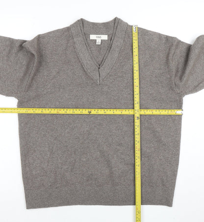 Womens UK Size M Marks and Spencer Beige Pullover Jumper
