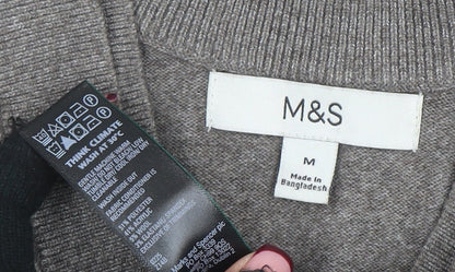 Womens UK Size M Marks and Spencer Beige Pullover Jumper