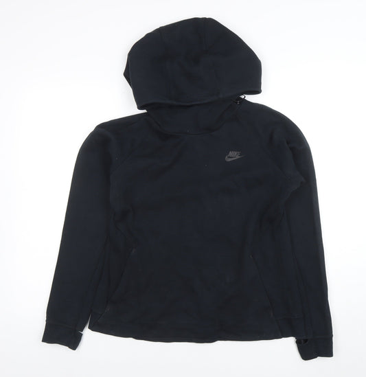 Womens UK Size L Nike Black Pullover Hoodie