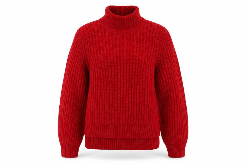 Womens UK Size M Marks and Spencer Red Pullover Jumper