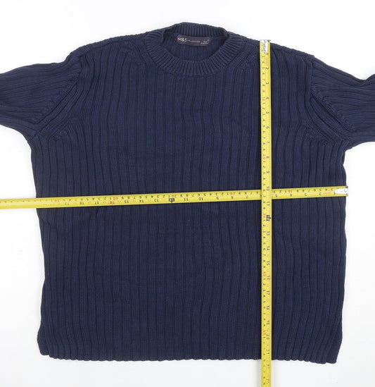 Womens UK Size 10 Marks and Spencer Blue Pullover Jumper