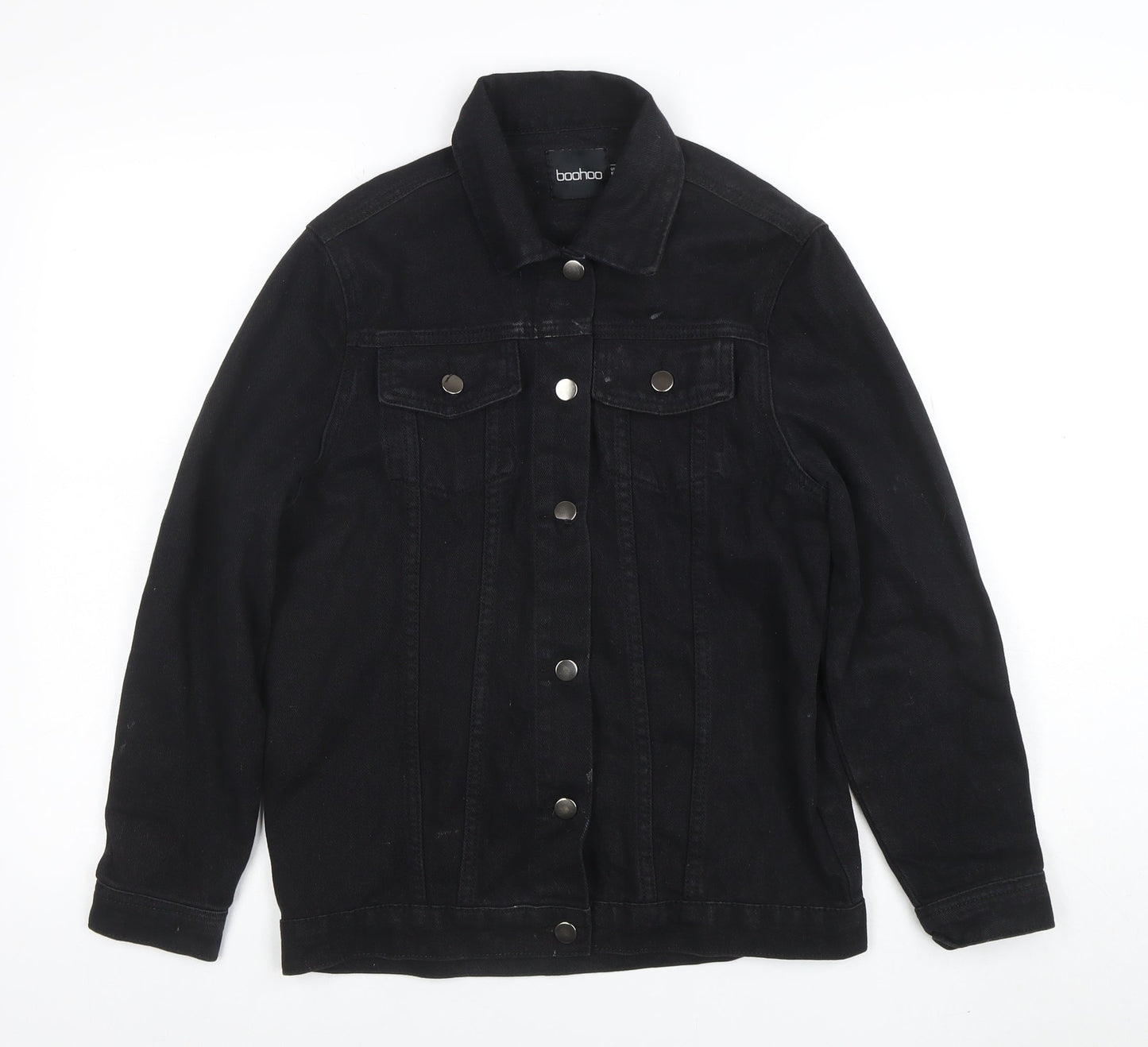 Womens UK Size 6 Boohoo Black Basic Jacket